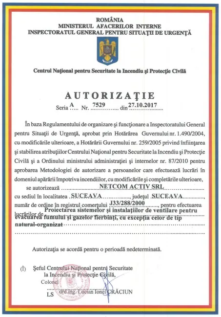 Certificare Netcom Activ 5
