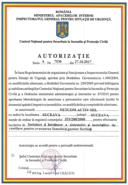 Certificare Netcom Activ 4